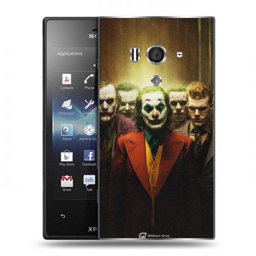 Дизайнерский пластиковый чехол для Sony Xperia acro S Джокер