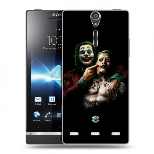 Дизайнерский пластиковый чехол для Sony Xperia S Джокер