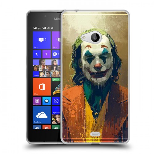 Дизайнерский пластиковый чехол для Microsoft Lumia 540 Джокер