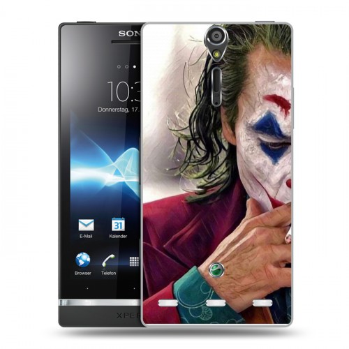 Дизайнерский пластиковый чехол для Sony Xperia S Джокер