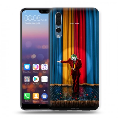 Дизайнерский силиконовый с усиленными углами чехол для Huawei P20 Pro Джокер