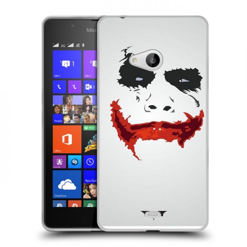 Дизайнерский пластиковый чехол для Microsoft Lumia 540 Джокер