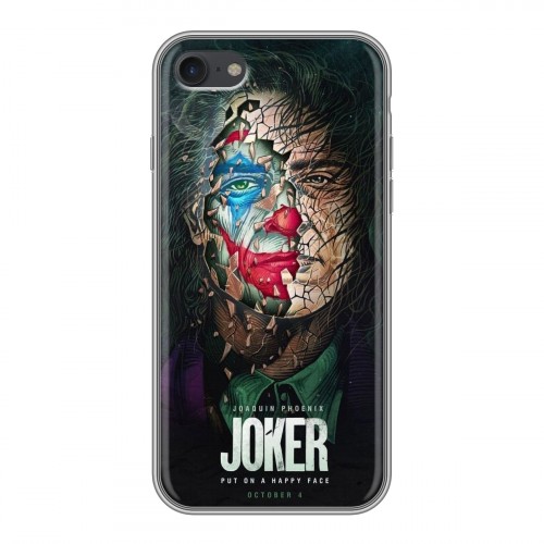 Дизайнерский силиконовый с усиленными углами чехол для Iphone 7 Джокер