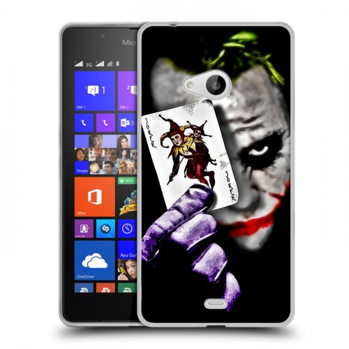 Дизайнерский пластиковый чехол для Microsoft Lumia 540 Джокер