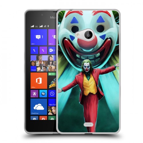 Дизайнерский пластиковый чехол для Microsoft Lumia 540 Джокер