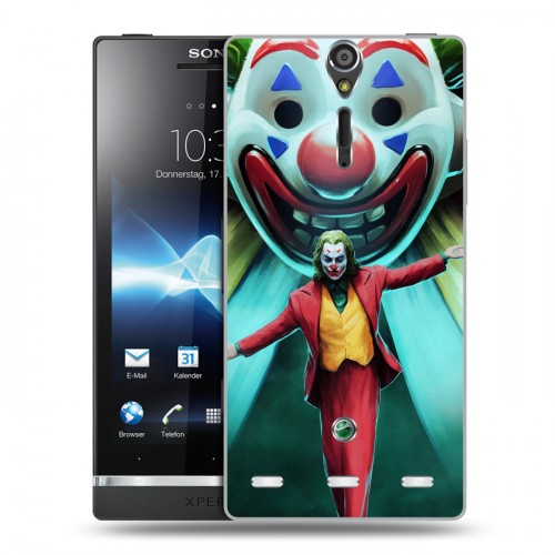 Дизайнерский пластиковый чехол для Sony Xperia S Джокер