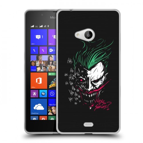 Дизайнерский пластиковый чехол для Microsoft Lumia 540 Джокер