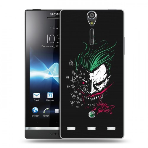 Дизайнерский пластиковый чехол для Sony Xperia S Джокер