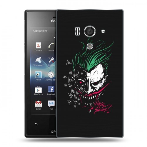 Дизайнерский пластиковый чехол для Sony Xperia acro S Джокер