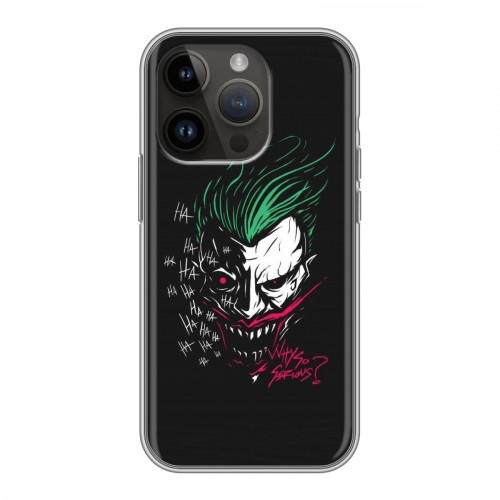 Дизайнерский силиконовый чехол для Iphone 14 Pro Джокер