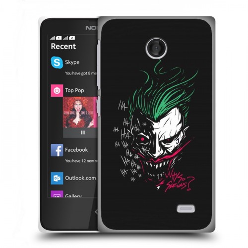 Дизайнерский пластиковый чехол для Nokia X Джокер