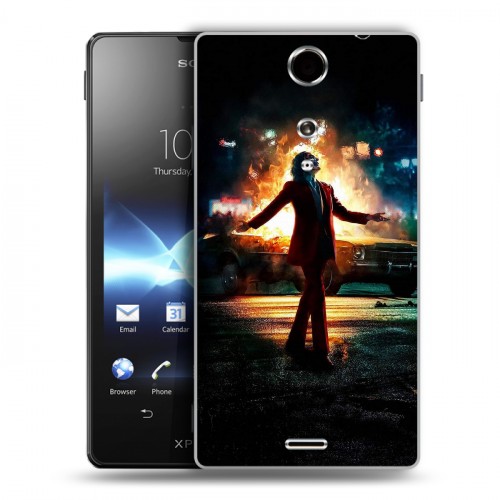 Дизайнерский пластиковый чехол для Sony Xperia TX Джокер