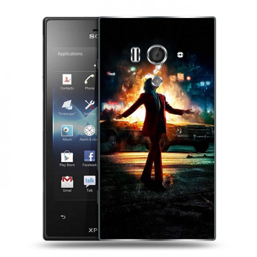 Дизайнерский пластиковый чехол для Sony Xperia acro S Джокер