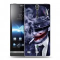 Дизайнерский пластиковый чехол для Sony Xperia S Джокер