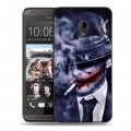 Дизайнерский пластиковый чехол для HTC Desire 700 Джокер