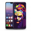 Дизайнерский силиконовый с усиленными углами чехол для Huawei P20 Pro Джокер