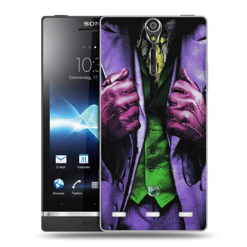 Дизайнерский пластиковый чехол для Sony Xperia S Джокер