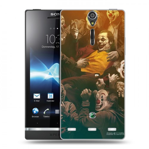 Дизайнерский пластиковый чехол для Sony Xperia S Джокер