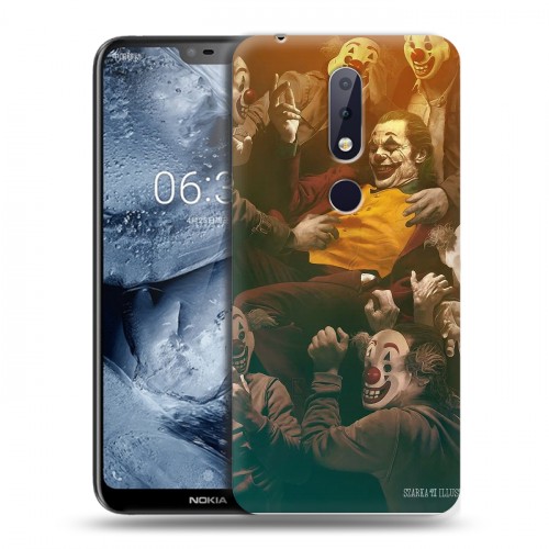 Дизайнерский силиконовый чехол для Nokia 6.1 Plus Джокер