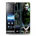 Дизайнерский пластиковый чехол для Sony Xperia S Джокер