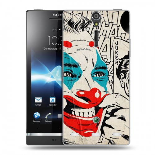 Дизайнерский пластиковый чехол для Sony Xperia S Джокер