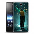 Дизайнерский пластиковый чехол для Sony Xperia TX Джокер