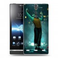 Дизайнерский пластиковый чехол для Sony Xperia S Джокер