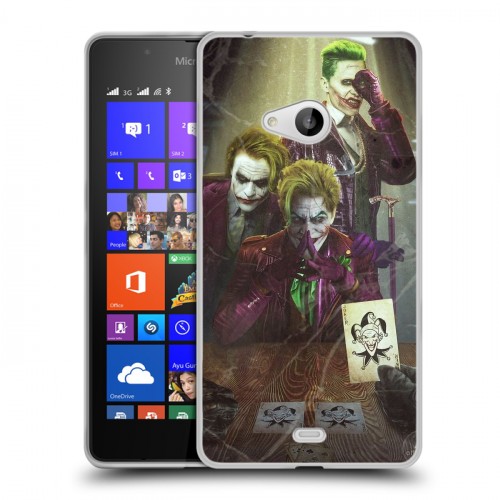 Дизайнерский пластиковый чехол для Microsoft Lumia 540 Джокер