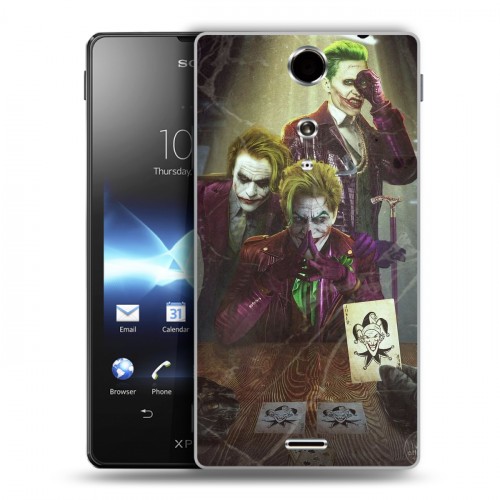 Дизайнерский пластиковый чехол для Sony Xperia TX Джокер