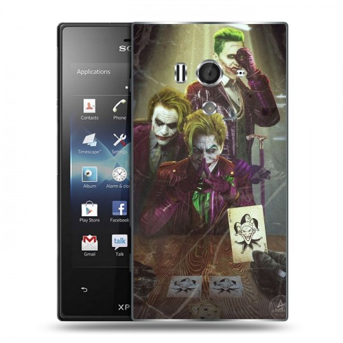 Дизайнерский пластиковый чехол для Sony Xperia acro S Джокер