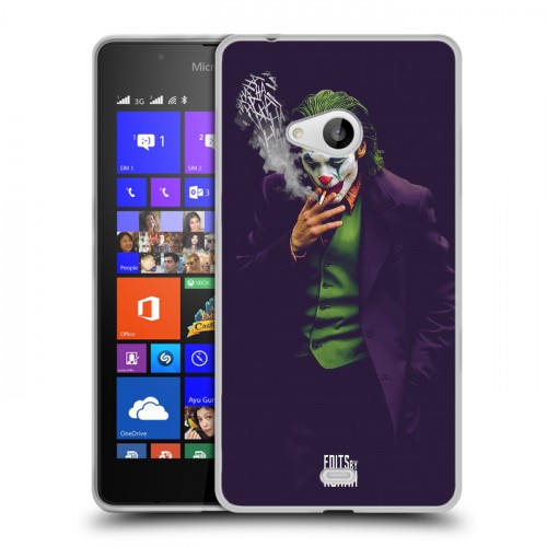 Дизайнерский пластиковый чехол для Microsoft Lumia 540 Джокер