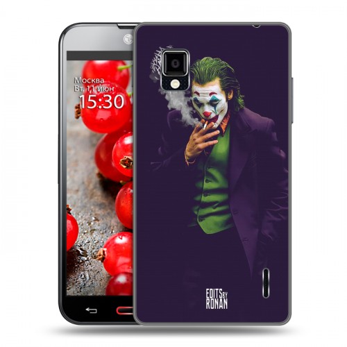 Дизайнерский пластиковый чехол для LG Optimus G Джокер