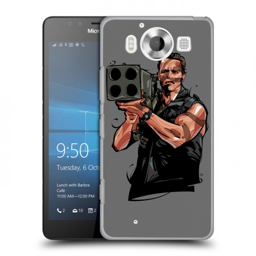 Дизайнерский пластиковый чехол для Microsoft Lumia 950 Арнольд