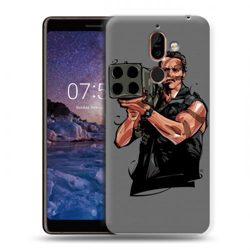 Дизайнерский пластиковый чехол для Nokia 7 Plus Арнольд