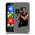 Дизайнерский пластиковый чехол для Nokia Lumia 620 Арнольд