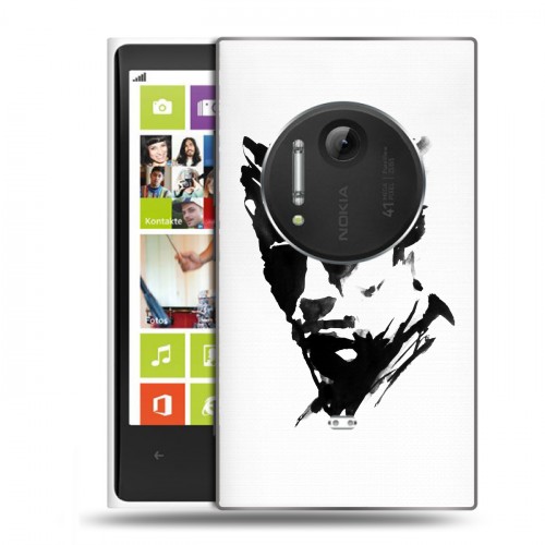 Полупрозрачный дизайнерский пластиковый чехол для Nokia Lumia 1020 Арнольд