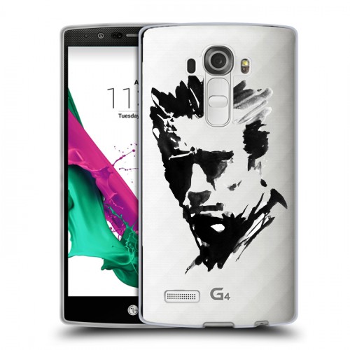 Полупрозрачный дизайнерский силиконовый чехол для LG G4 Арнольд