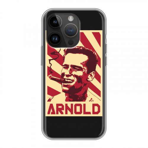 Дизайнерский силиконовый чехол для Iphone 14 Pro Арнольд