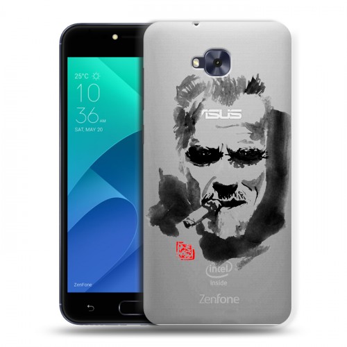 Полупрозрачный дизайнерский пластиковый чехол для ASUS ZenFone 4 Selfie Арнольд