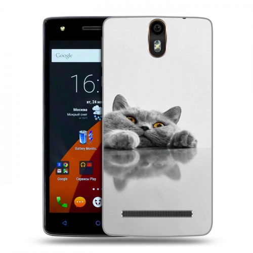 Дизайнерский силиконовый чехол для Wileyfox Storm Коты