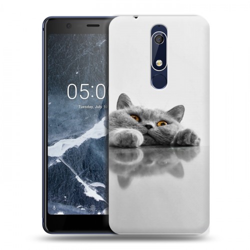 Дизайнерский пластиковый чехол для Nokia 5.1 Коты