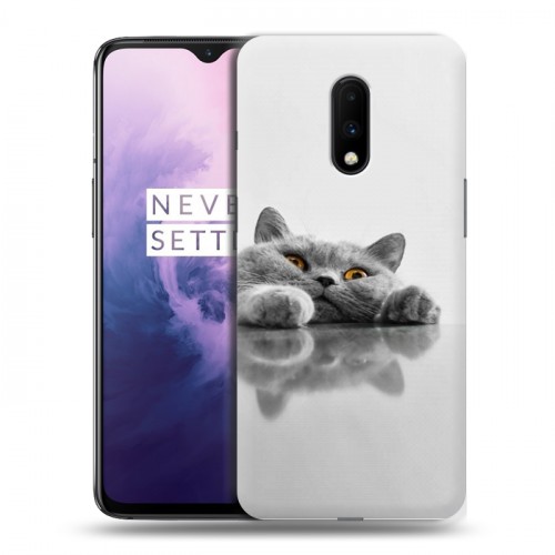 Дизайнерский пластиковый чехол для OnePlus 7 Коты