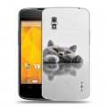 Дизайнерский пластиковый чехол для LG Google Nexus 4 Коты