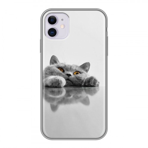 Дизайнерский силиконовый чехол для Iphone 11 Коты