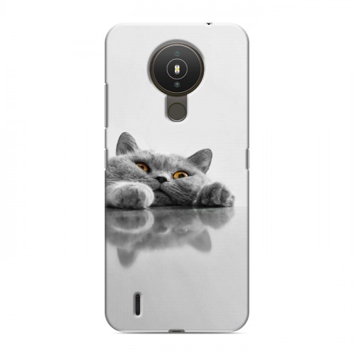 Дизайнерский силиконовый с усиленными углами чехол для Nokia 1.4 Коты