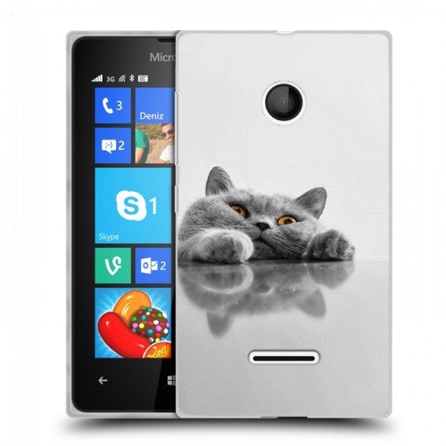 Дизайнерский пластиковый чехол для Microsoft Lumia 435 Коты