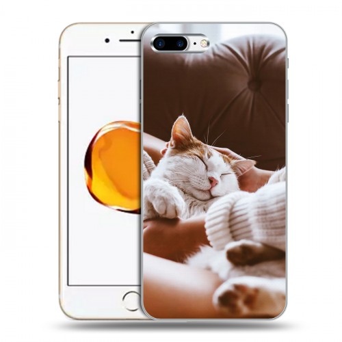 Дизайнерский силиконовый чехол для Iphone 7 Plus / 8 Plus Коты