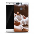 Дизайнерский пластиковый чехол для Huawei P9 Plus Коты