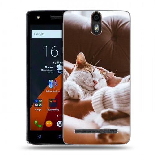 Дизайнерский силиконовый чехол для Wileyfox Storm Коты