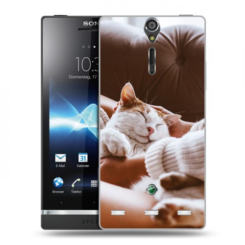 Дизайнерский пластиковый чехол для Sony Xperia S Коты